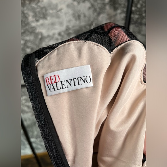 Authentic Valentino Lace-Overlay Dress - Picture 10 of 12